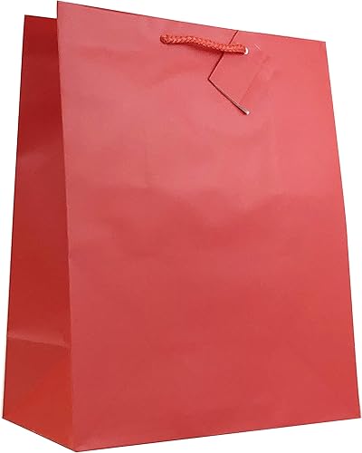 Miniatura 3 de allgala Paquete de 12 bolsas de regalo de papel de color sólido de alta calidad (13 pulgadas LG-Verde-GP50072)