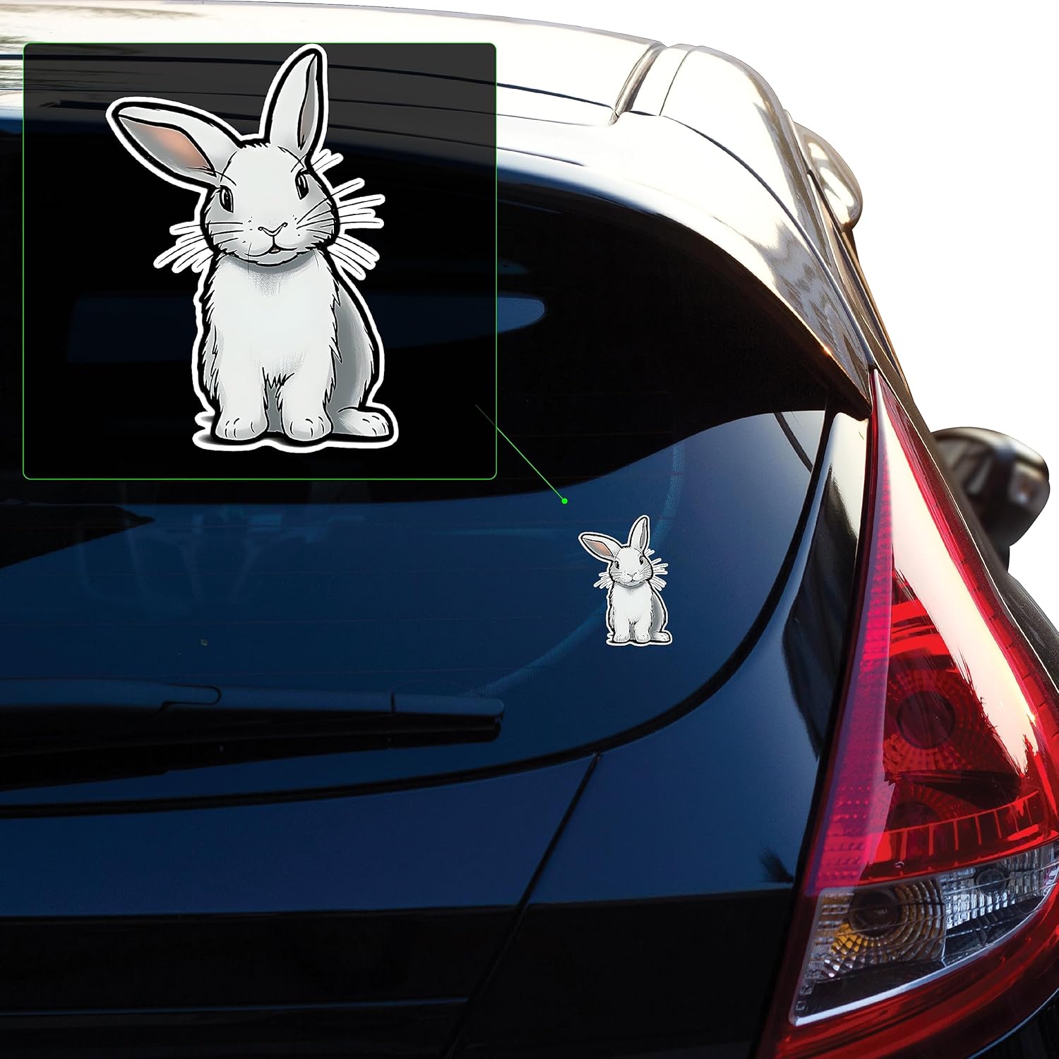 Amazon.com - Yoonek Graphics Cute and Adorable Bunny Rabbit Vinyl Decal ...
