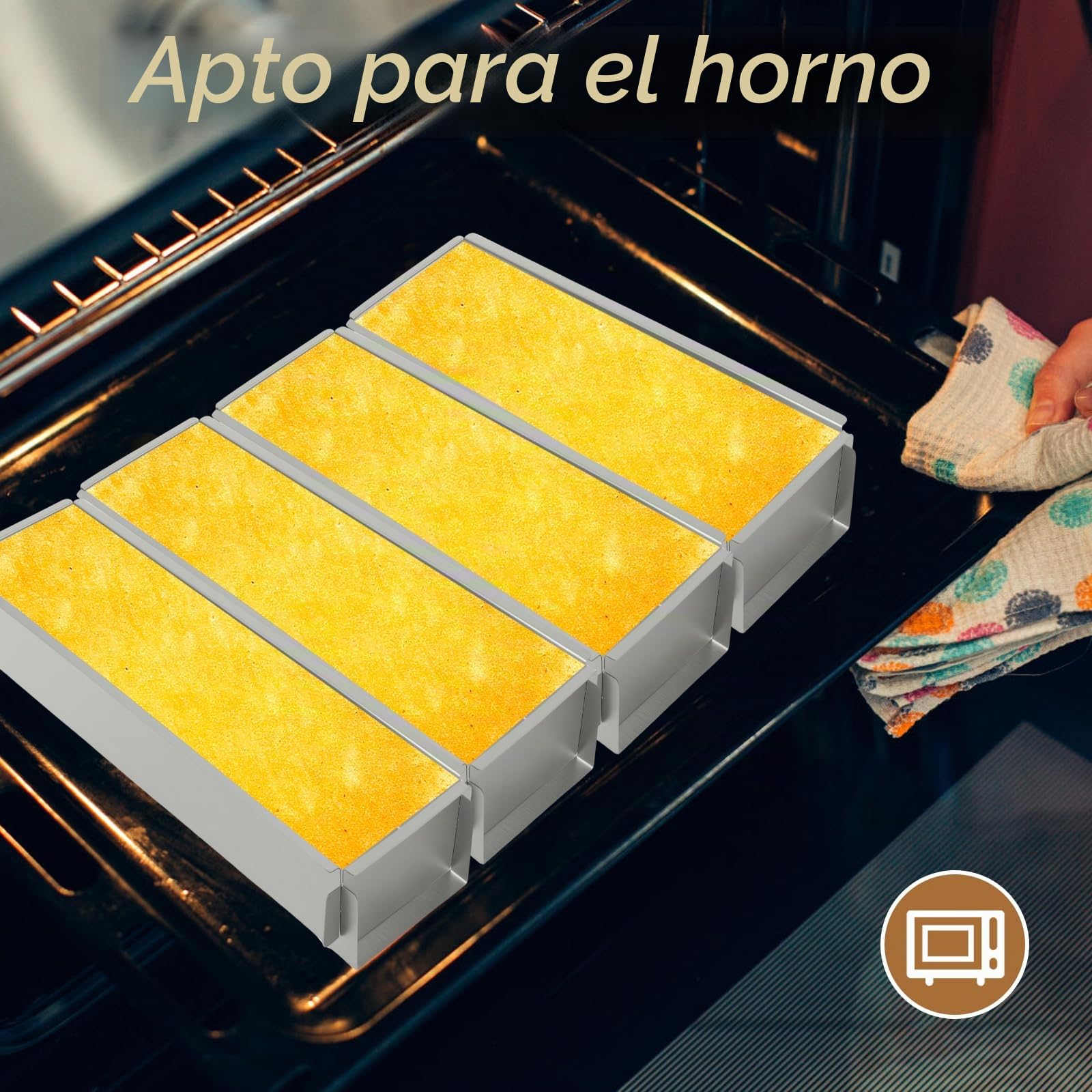 Marco de cocción rectangular ajustable de acero inoxidable, molde de tiramisú, molde para queso, no tóxico, antiadherente, sin BPA, moldes reutilizables para tartas, brownies, tartas de queso