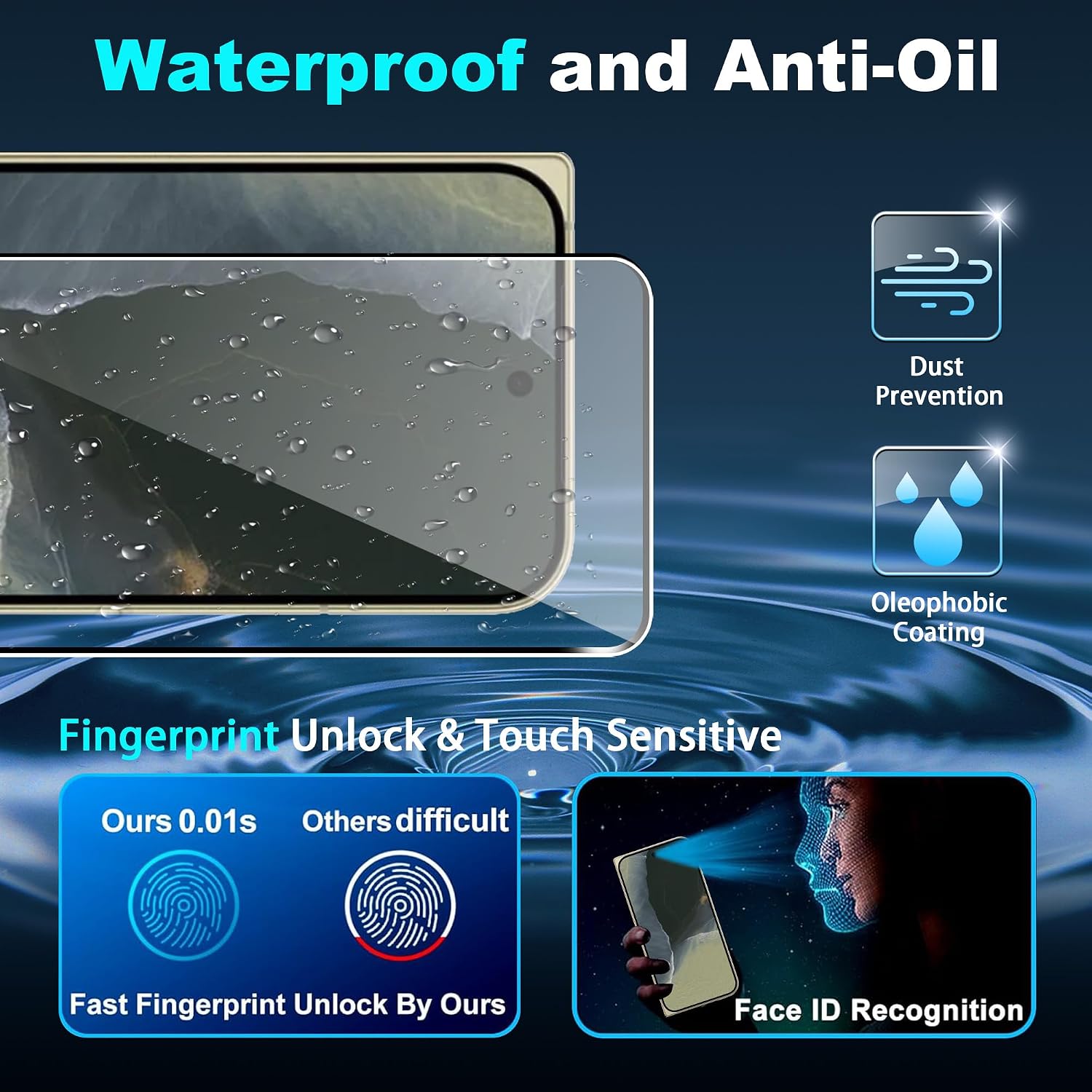 [6 in 1] for Google Pixel 11 Pro Fold Screen Protector, (2+2+2) Inner Screen Flexible Film + Tempered Glass Back Screen Protector + Camera Lens Protector,HD,Anti-Scratch,Bubble Free image 3