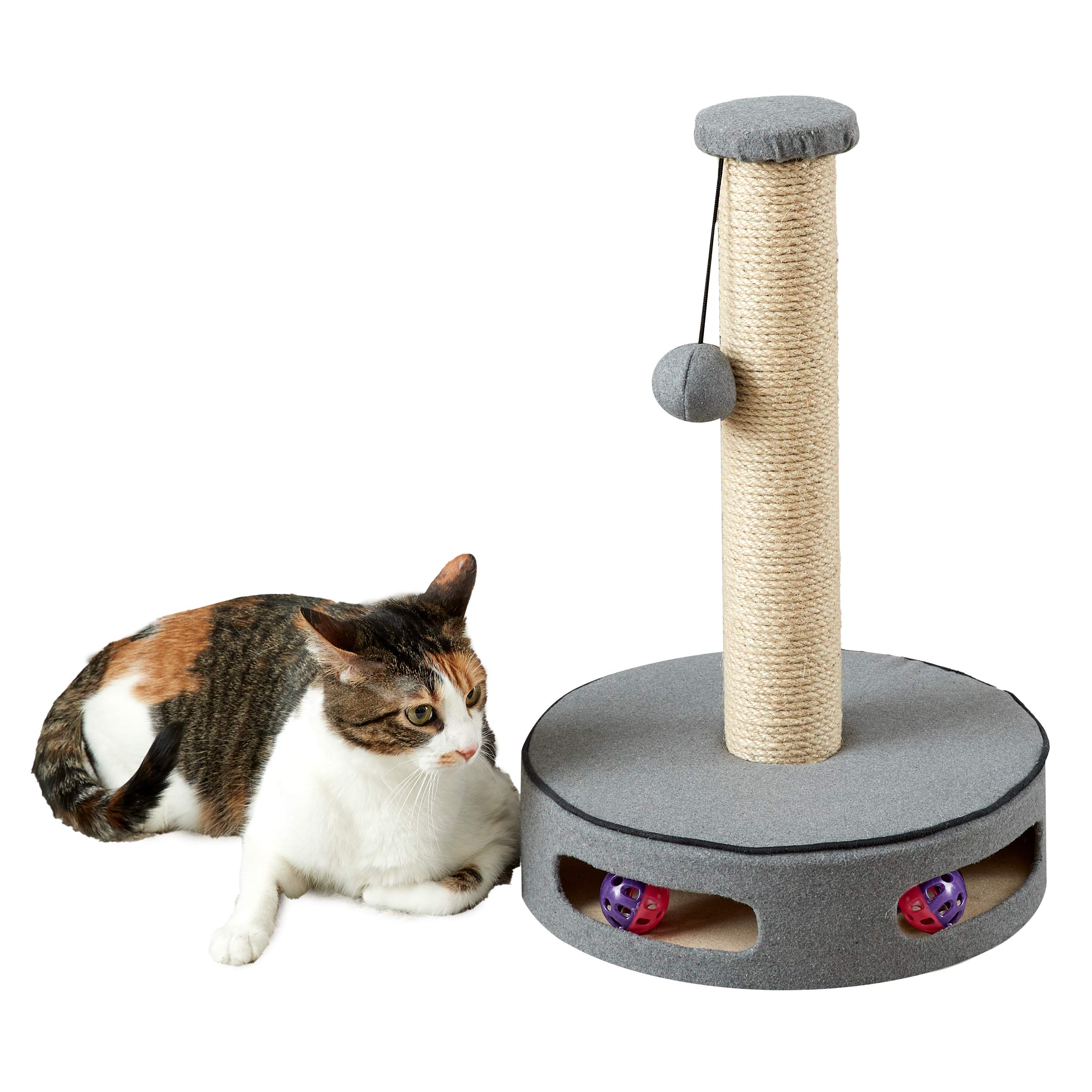 Two by Two Gainesville - Gray Scratching Post Cat Furniture - 19.7 in. Tall