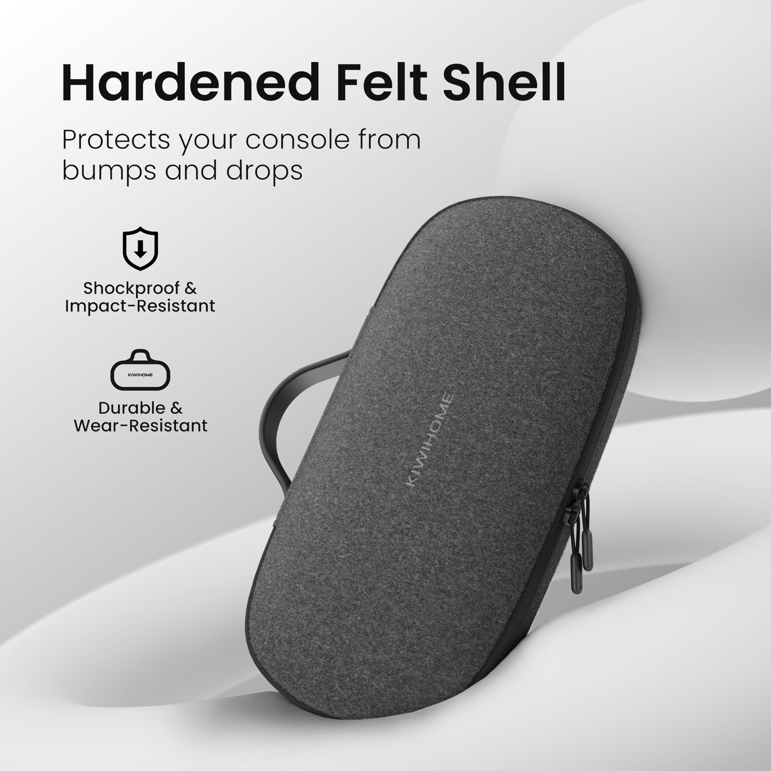 KIWIHOME Étui de Transport pour Lecteur à Distance PlayStation Portal, étui de Protection en Feutre Dur inodore, Sac à Main de Rangement Portable pour Moins de