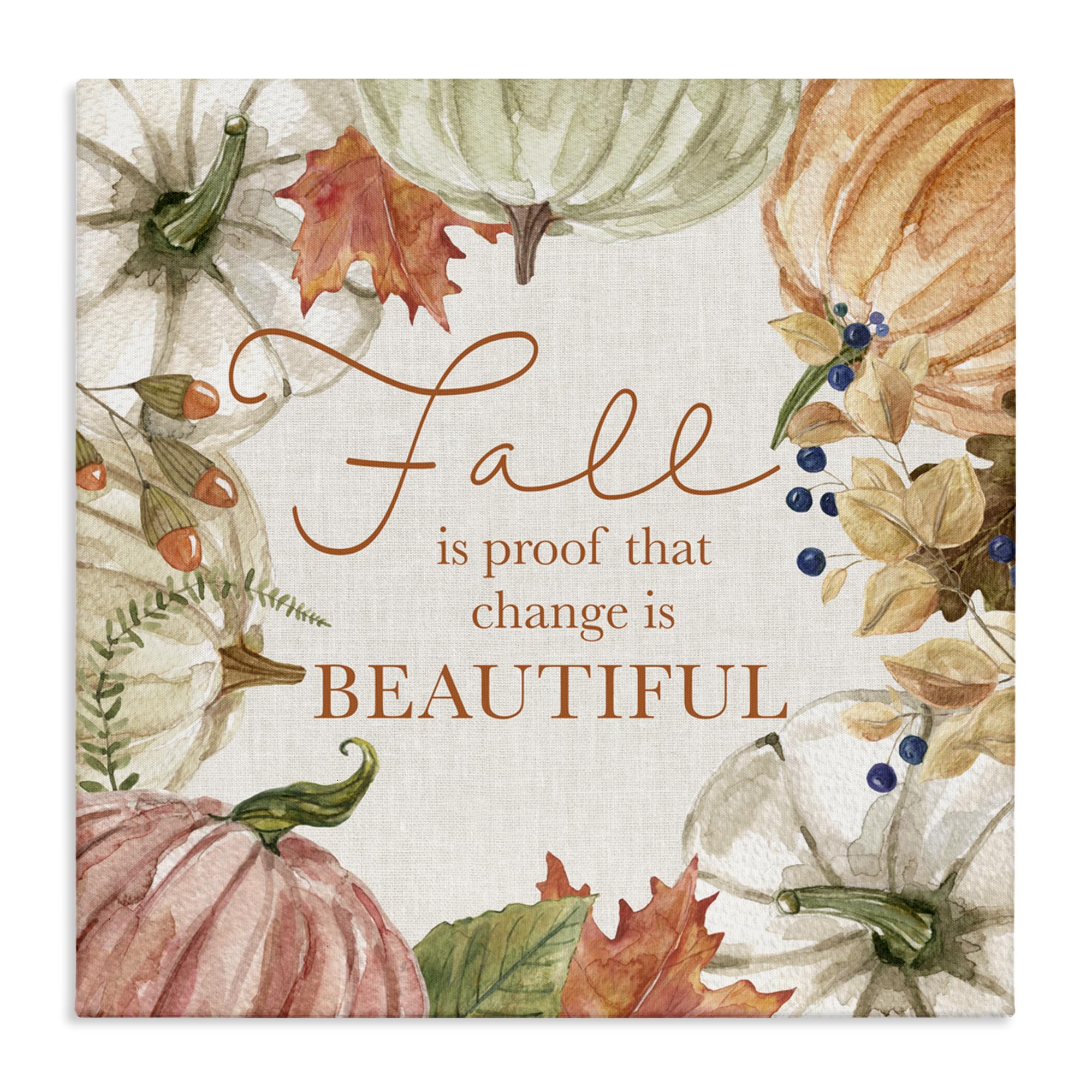 Stupell Industries Unframed Seasonal Change Inspirational, 30 X 30 Inch Canvas Wall Art