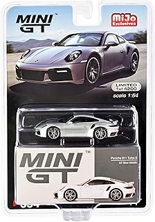 Truescale Miniatures 911 Turbo S GT Silver Metallic Edition to 4200 Pieces Worldwide 1/64 Diecast Model Car by True Scale MGT00354