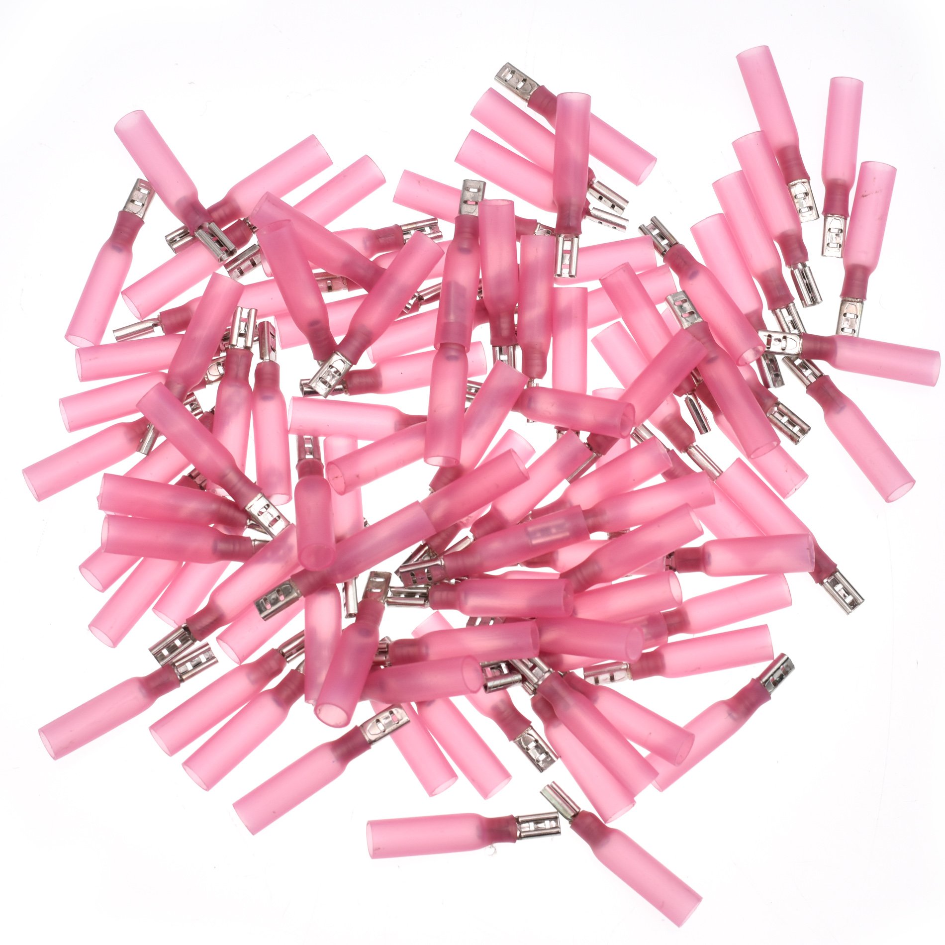 Conext Link QDHSF-110R100 Heat Shrink Quick Disconnect Terminal Female 100 Pack (0.110