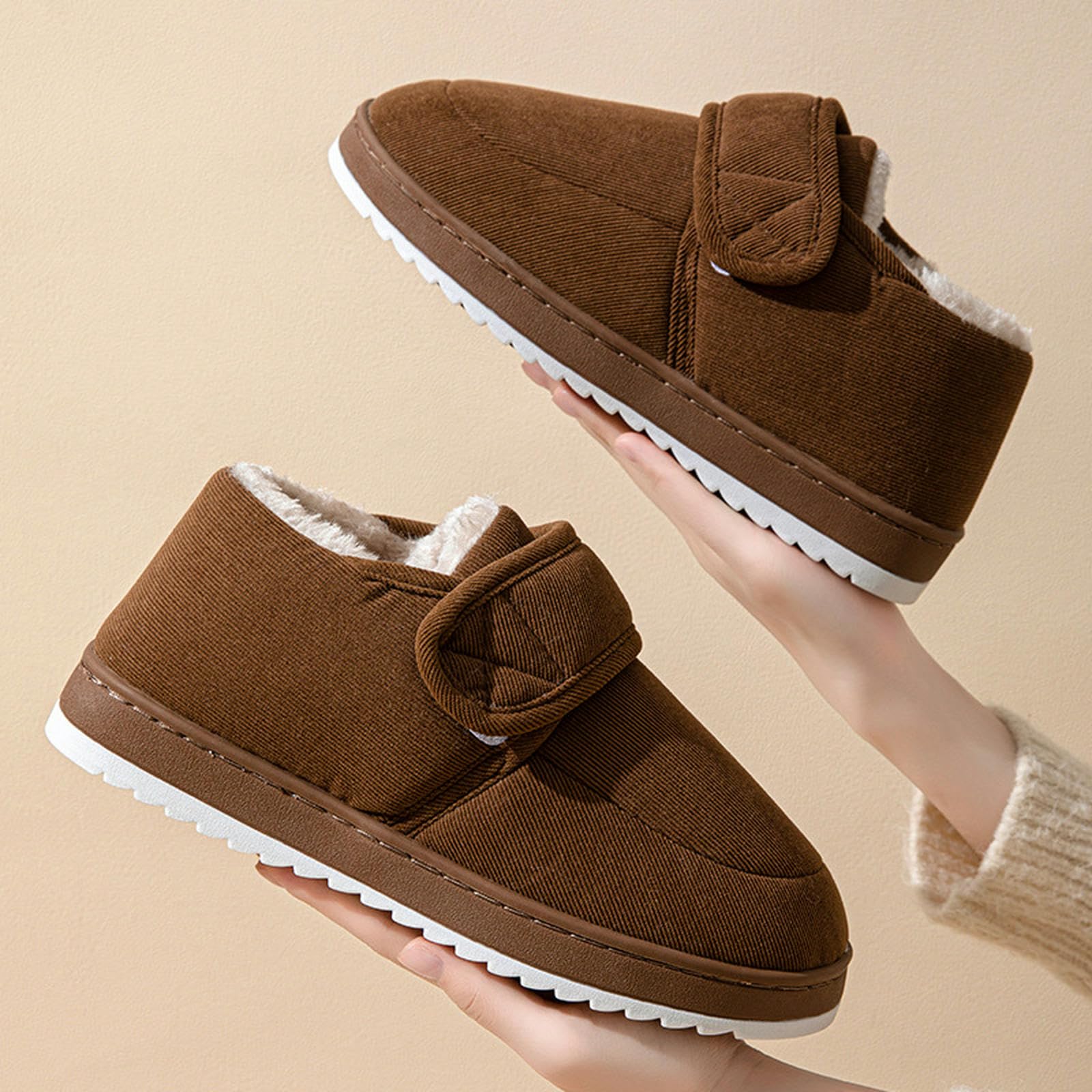Pantofole Scarpe per Uomini E Donne Autunno E Pannelli da Uomo Inverno Semplici Pantofole alla Moda Pantofole Resistenti alle Pantofole di Cotone Caldo-claret-40-41