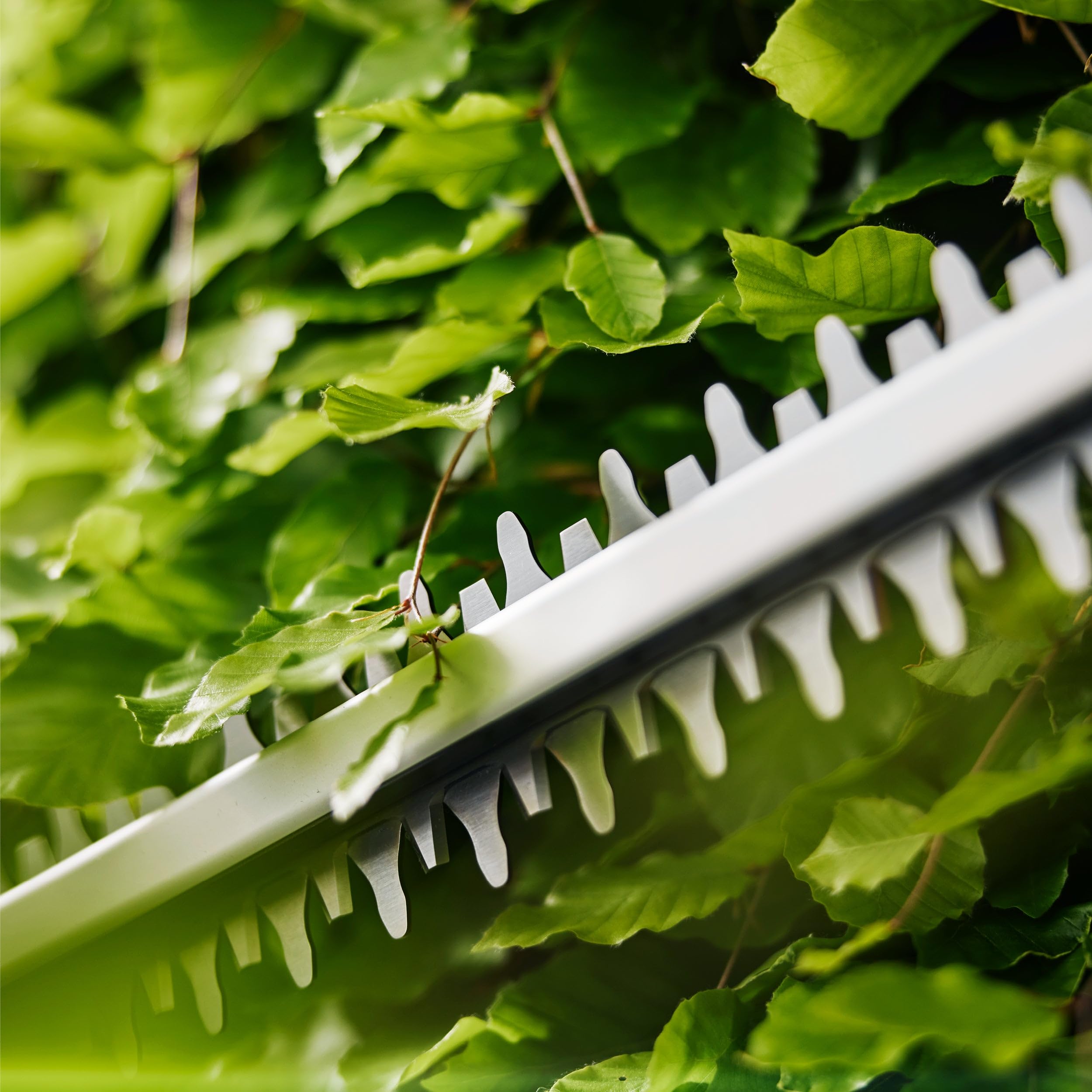 Gardena Akumulatorowe nożyce do żywopłotu EasyCut 55/18V P4A – zestaw z akumulatorem: Przeciwbieżne noże, Osłona końcówki noży, Ergonomia, Łatwe przechowywanie, Brak przewodu (14735-20)