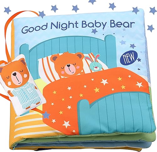 bebe mondo Oso de peluche para bebé, libro de actividades silenciosas, libros suaves, juguetes de desarrollo, libros interactivos para bebés y