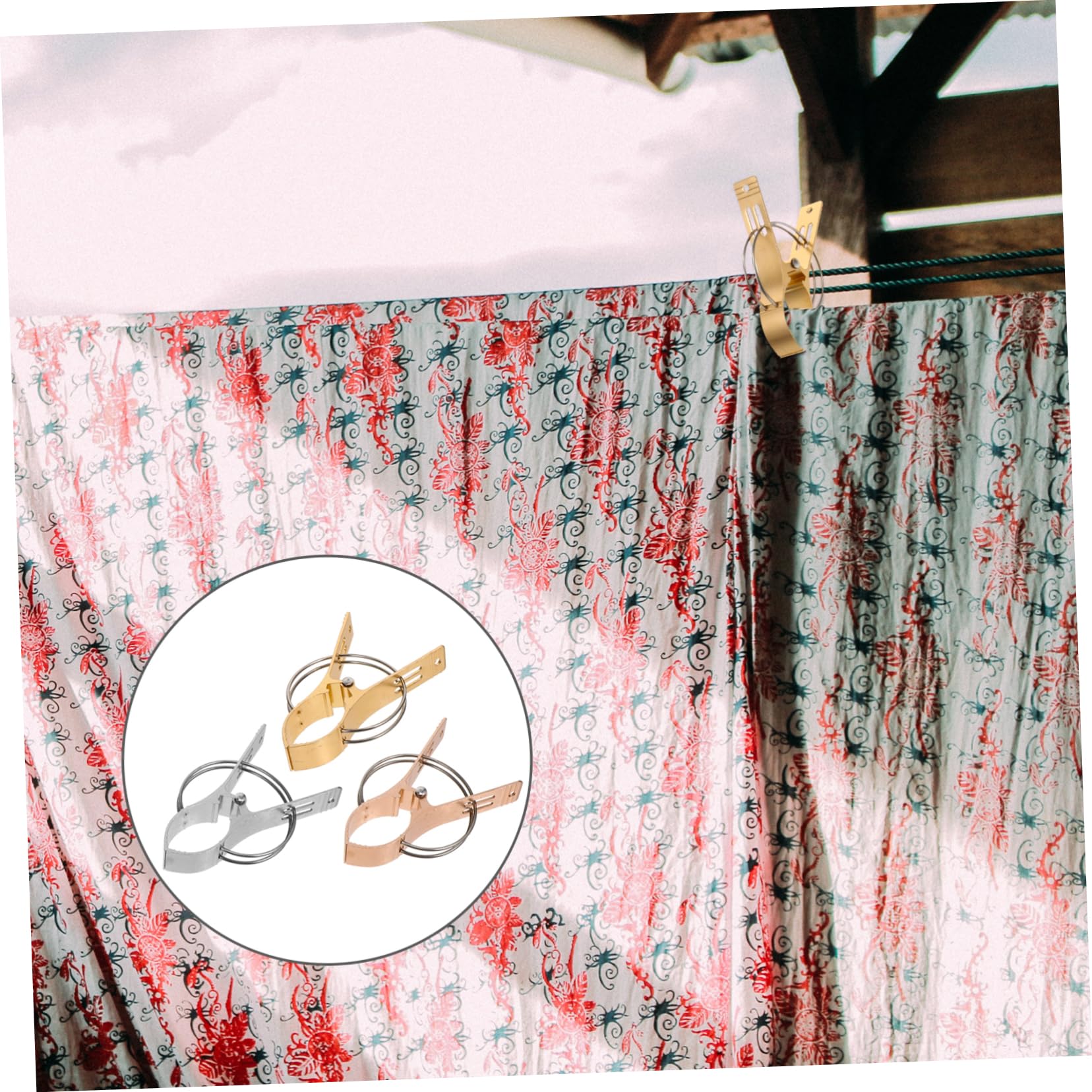 9piezas Pinzas De Aleación De Aluminio Resistentes Al Viento para Ropa y Toallas Multifunción Duraderas para Secar Pantalones