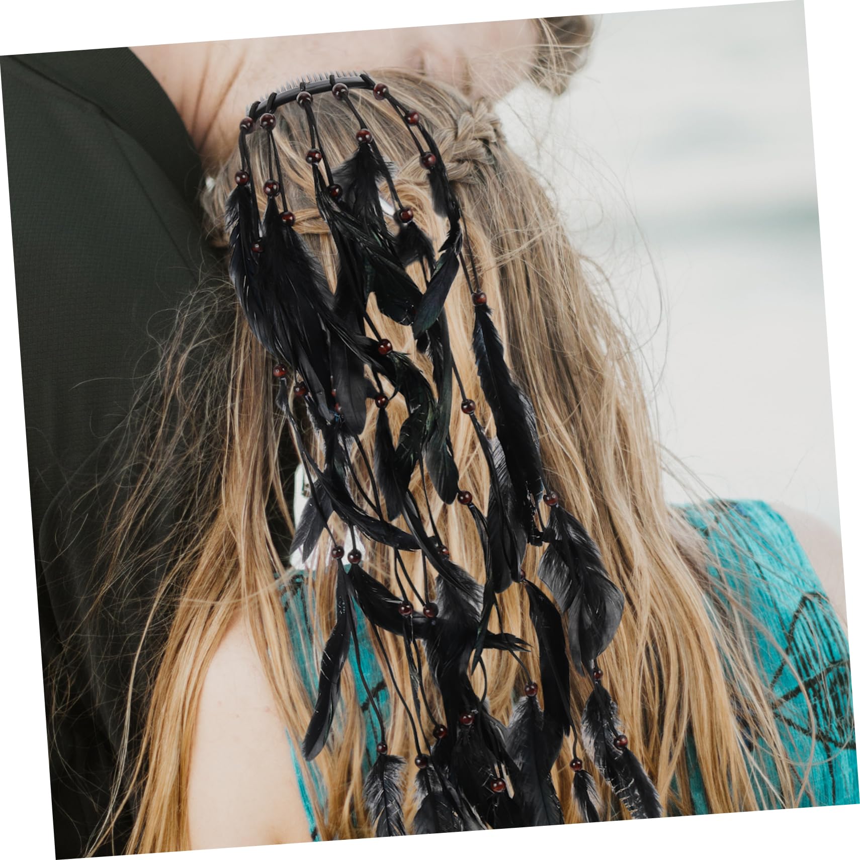 DOITOOL 4stücke Bohemian Plume Haarband Für Damen Kopfaccessoire Aus Hochwertigen Materialien Für Festivals Partys Und Besondere Anlässe Vintage-stil Mit Feiner Verarbeitung