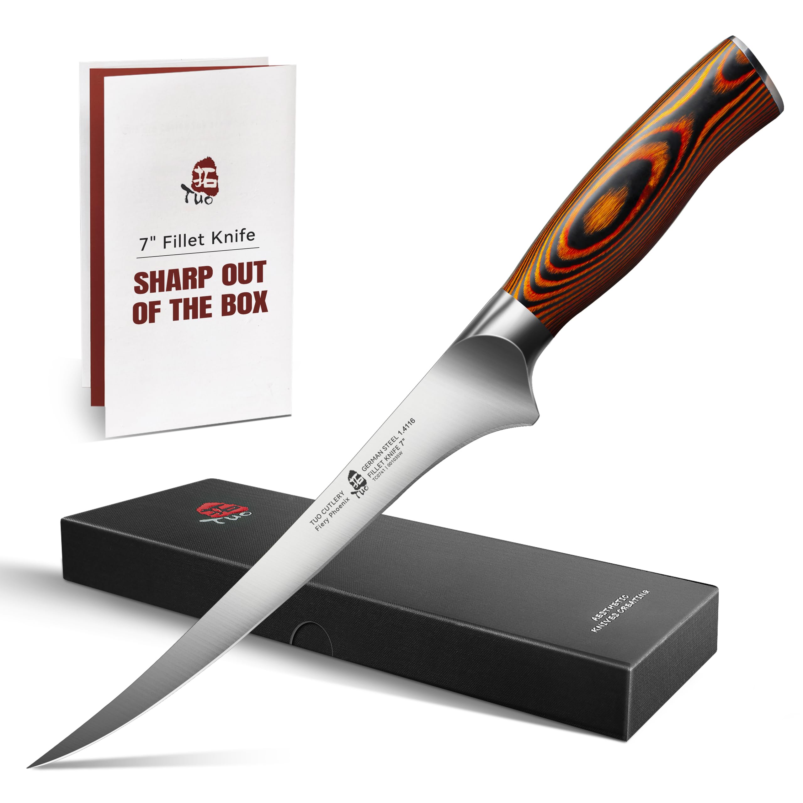 TUO Fiery Phoenix 7-Inch Fillet Knife