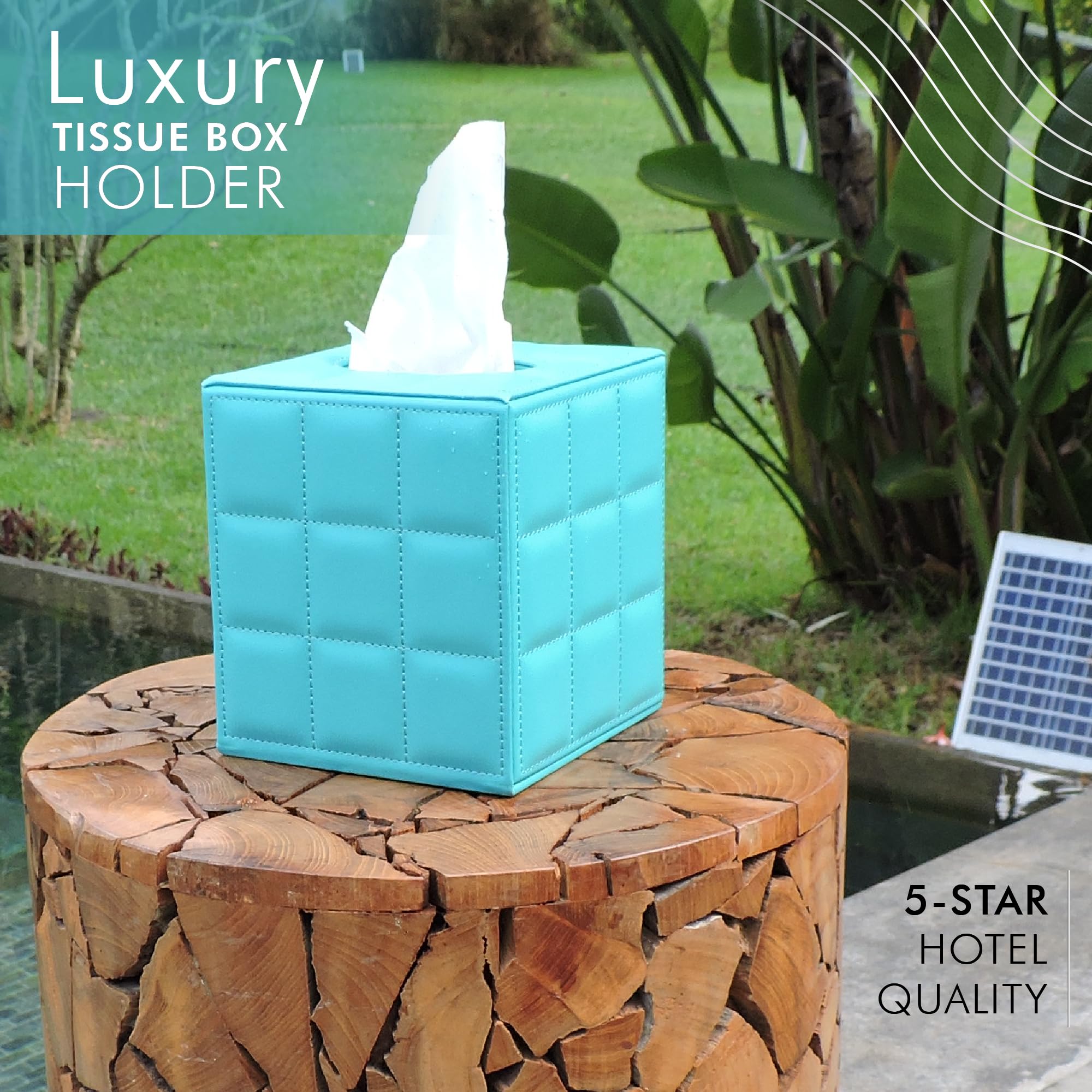 Amazon.com: Luxury 5 Star Hotel Style Tissue Box Cover - Sturdy
