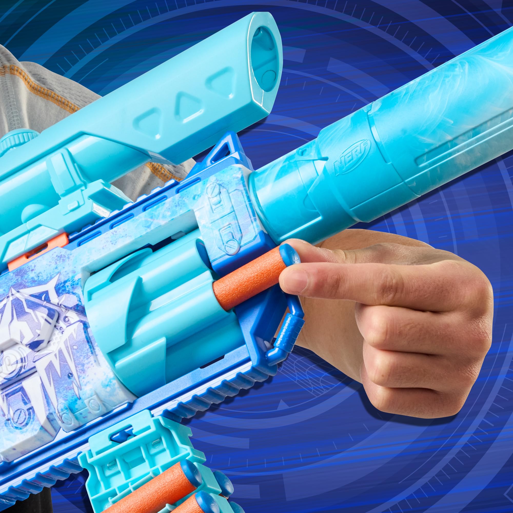Nerf Wyrzutnia Loadout FrostFusion i 30 Strzałek N1