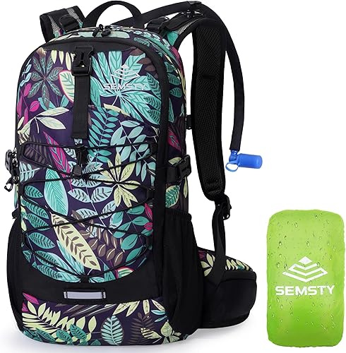 Miniatura 1 de Mochila de hidratación con vejiga de agua de 2 L, mochila de agua, mochila de senderismo aislada para senderismo, ciclismo, escalada, esquí