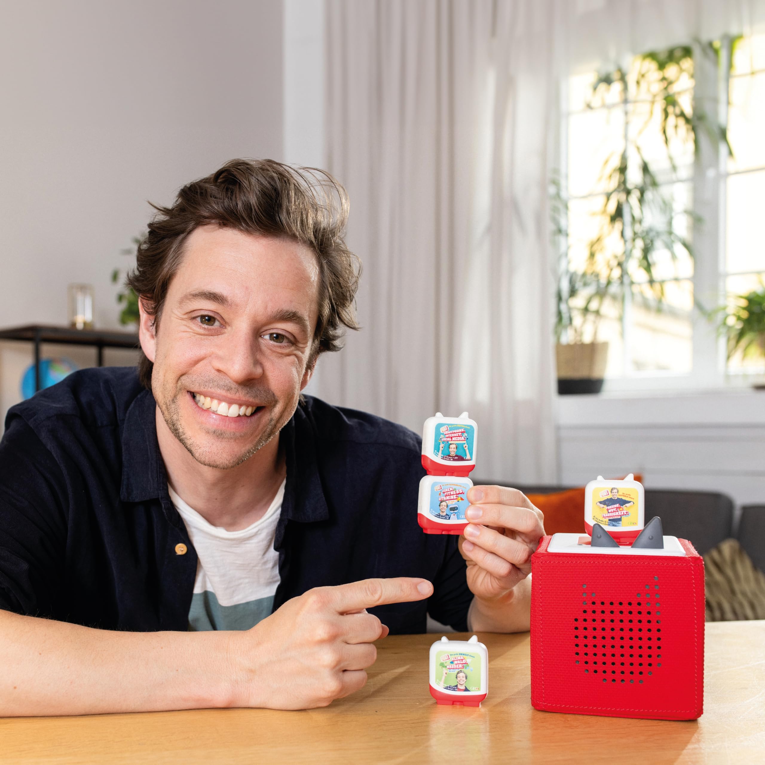 tonies Clever 4er Set Checker Tobi für Deine Toniebox, Wissens-Hörspiel für Kinder ab 8 Jahren, Spielzeit ca. 223 Minuten