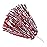 baotongle 12 PCS Cheerleading Squad Spirited Fun Poms Pompoms Cheer Costume Accessory for Party Dance Sports (Red Slivery)