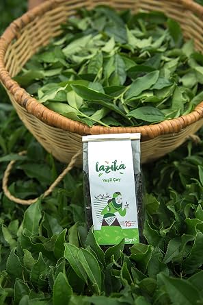 Lazika El Yapımı Yeşil Çay | Doğal, Katkısız, Mayıs Hasadı | Yüksek Antioksidan | 50g - 100g | Seçeneği ile (Yeşil Çay 50g)