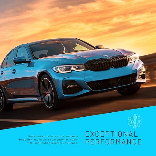 Miniatura 5 de ABT - Limpiaparabrisas de goma japonesa Fukoku de 20 y 19 pulgadas de silicona prémium de 20 y 19 pulgadas con marco híbrido Aero, rendimiento para