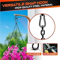 Vista 6 de 12 ganchos de resorte de 2 pulgadas, clip de gancho de utilidad, conector de cuerda resistente, ganchos de enlace rápido para interiores