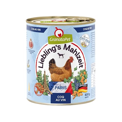 GranataPet Lieblings's Mahlzeit City Tour - París, COQ au Vin, 6 x 800 g