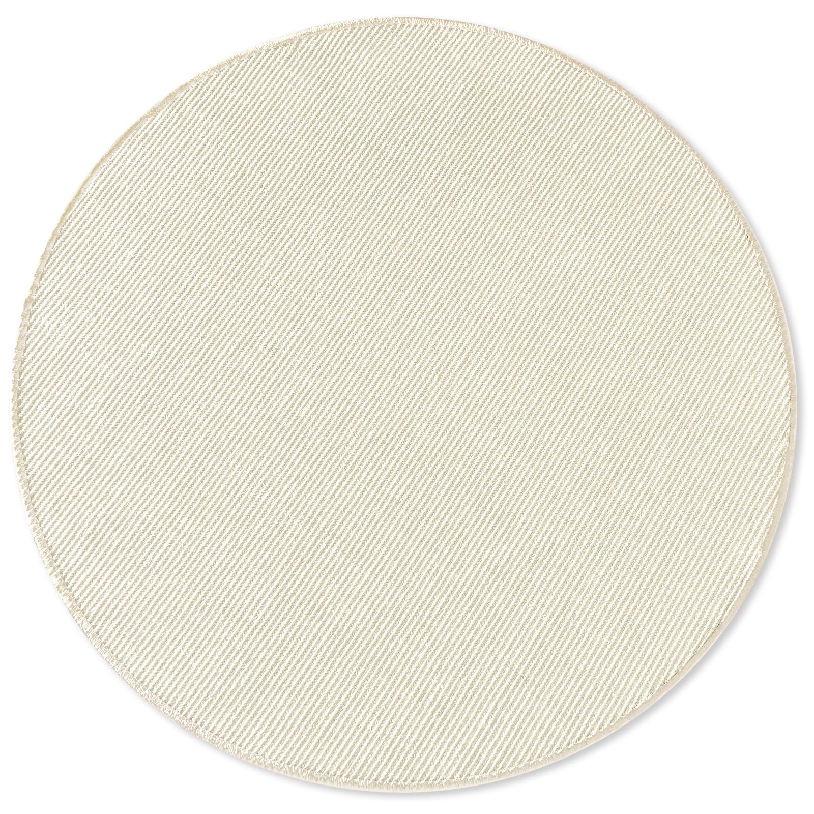 casa pura Alfombra rascadora redonda para gatos de 150 cm Ø de sisal natural, opciones de rascado para gatos, mueble para gatos para pared o suelo - resistente y lavable, marfil