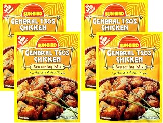 Sunbird General Tso's Chicken Seasoning Mix, 1.14 Ounce Packet (Pack of 4)