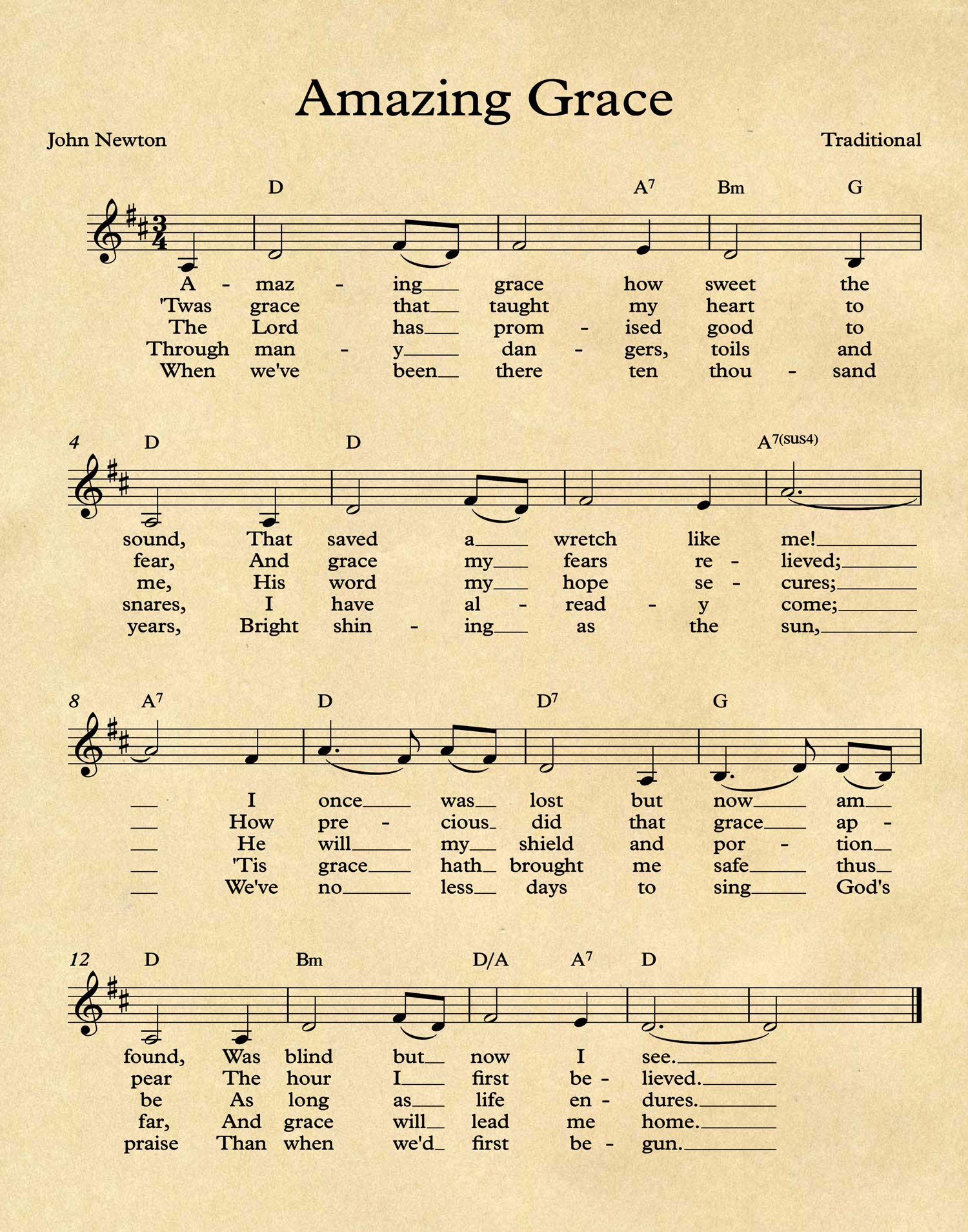 Amazing Grace Wall Art Decor For You