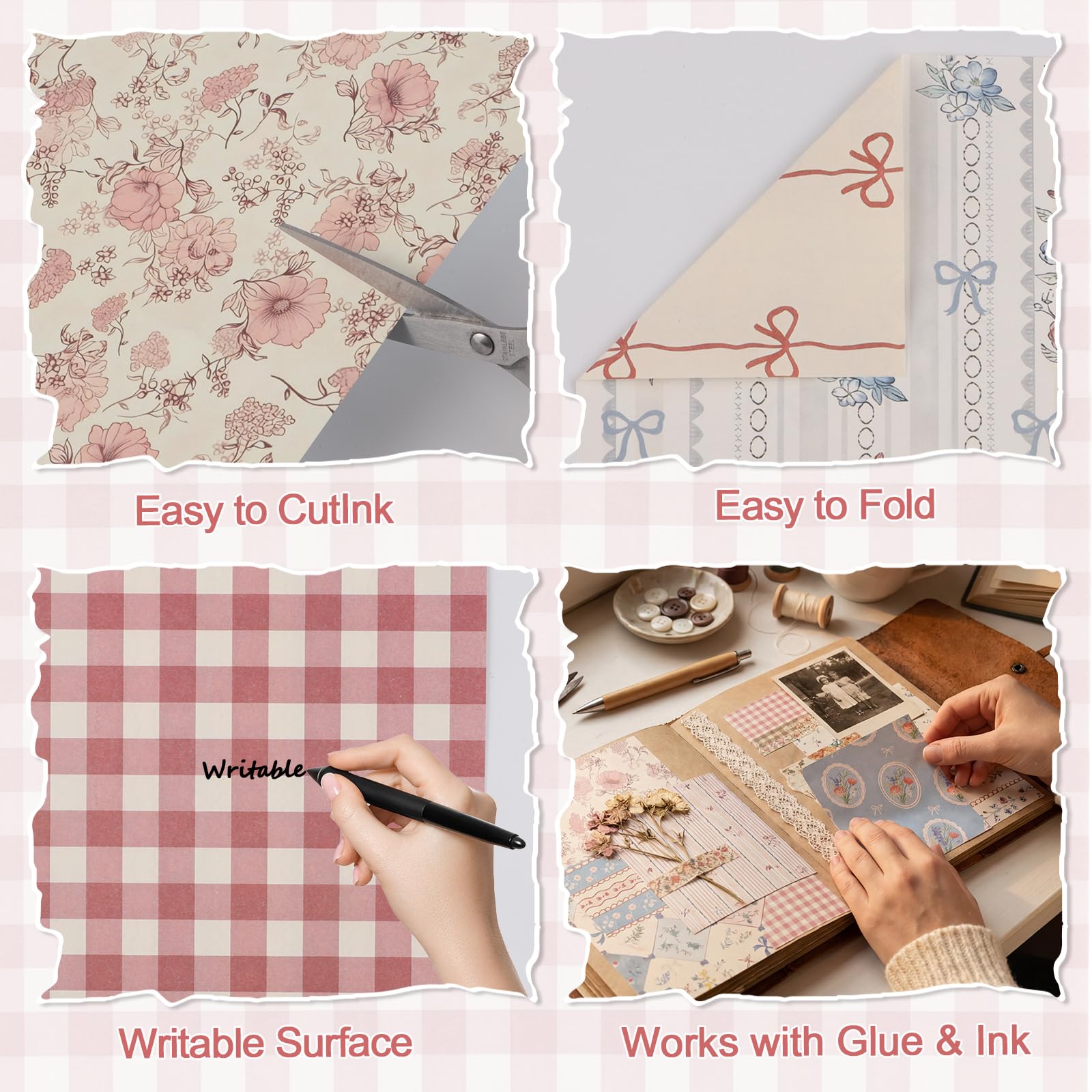 Floral Scrapbook Paper - 60 Sheets -3 Floral Scrapbook Paper - 60 Sheets -3