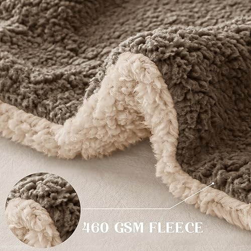 Miniatura 8 de Exclusivo Mezcla Manta reversible de forro polar Sherpa tamaño Queen, manta de felpa suave para sofá y cama, mantas gruesas y cálidas para todas las
