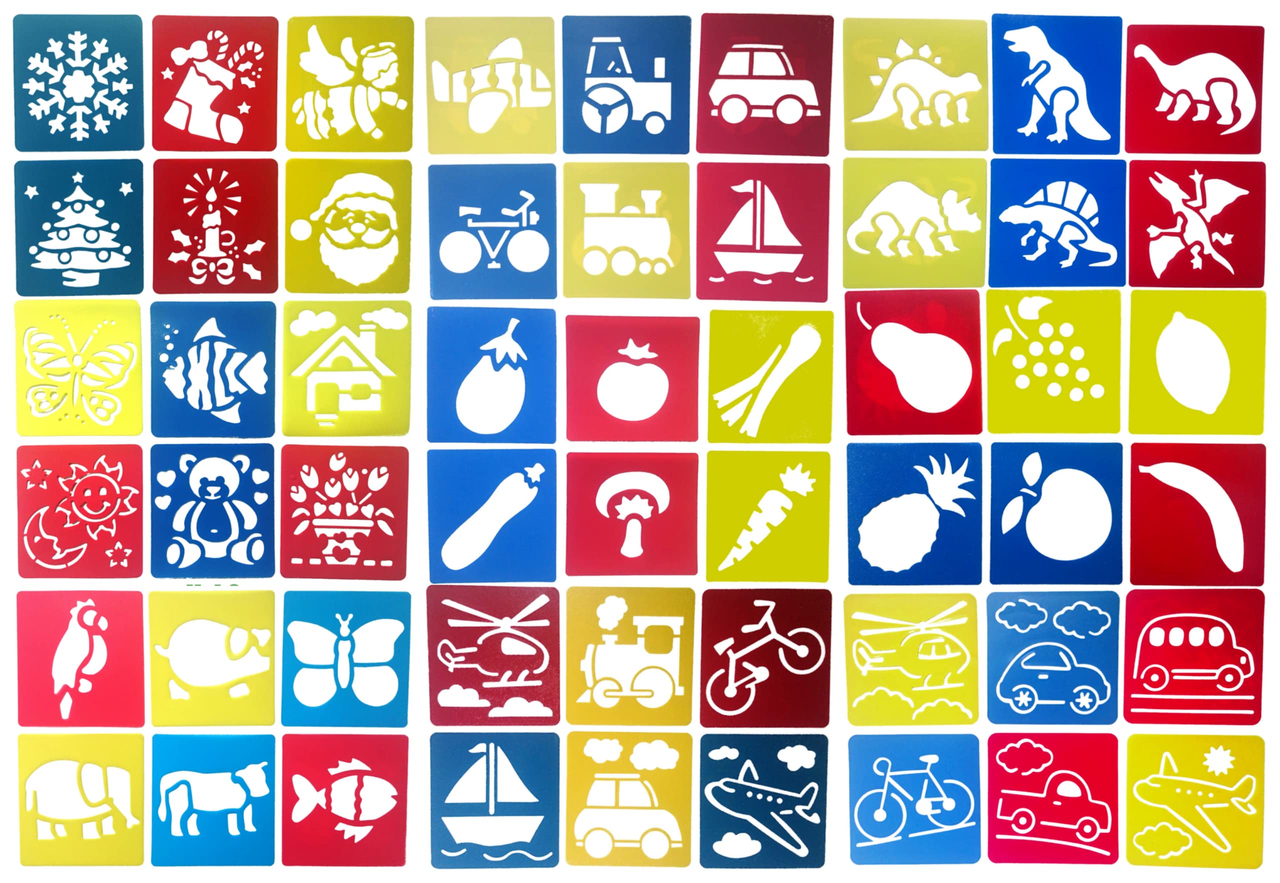 Welecom 54 Pcs Drawing Stencils Set Painting Stencil Templates for Kids Crafts,DIY Arts&Crafts Set for Boys&Girls with Transport,Insect,Dinosaur,Christmas,Fruits,Animal Stencils,Washable Template (B07T553SK4) Amazon Price History, Amazon Price Tracker