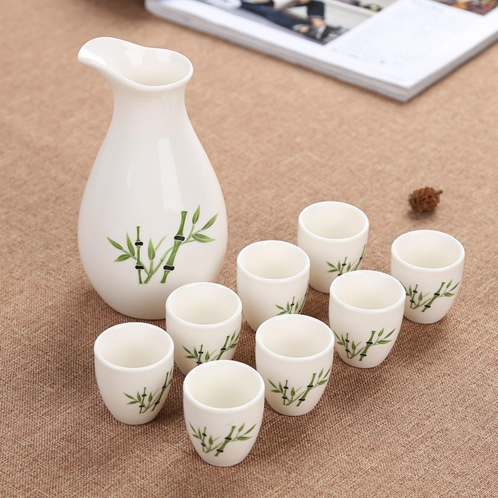 Amazon｜酒器セット陶器 徳利 猪口 ぐい呑 5個セット/9個セット 日本酒