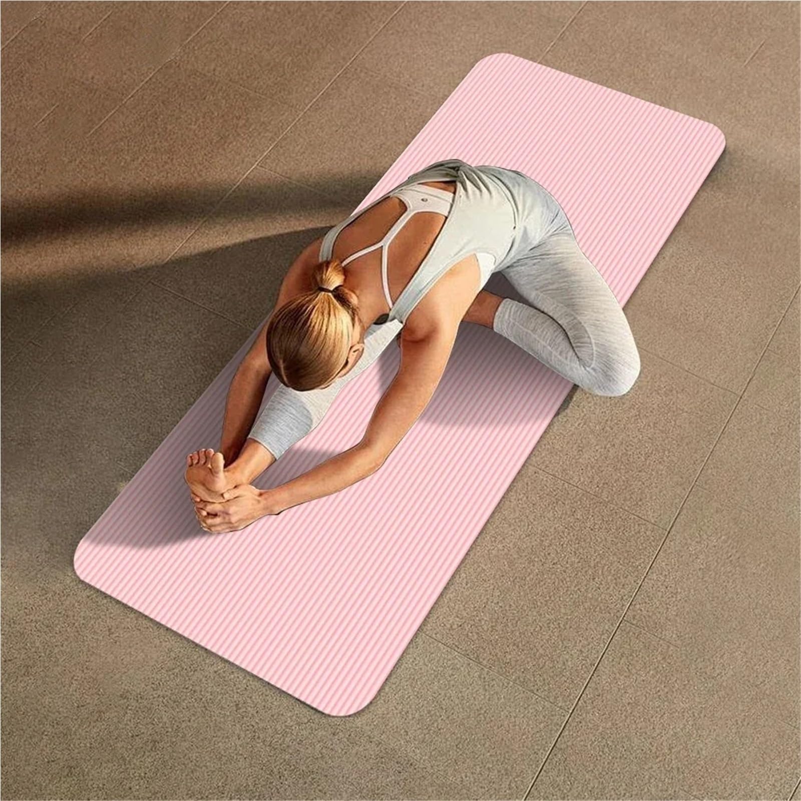 Tappetino Yoga Tappetino yoga antiscivolo in tinta unita multifunzione for fitness in palestra a casa