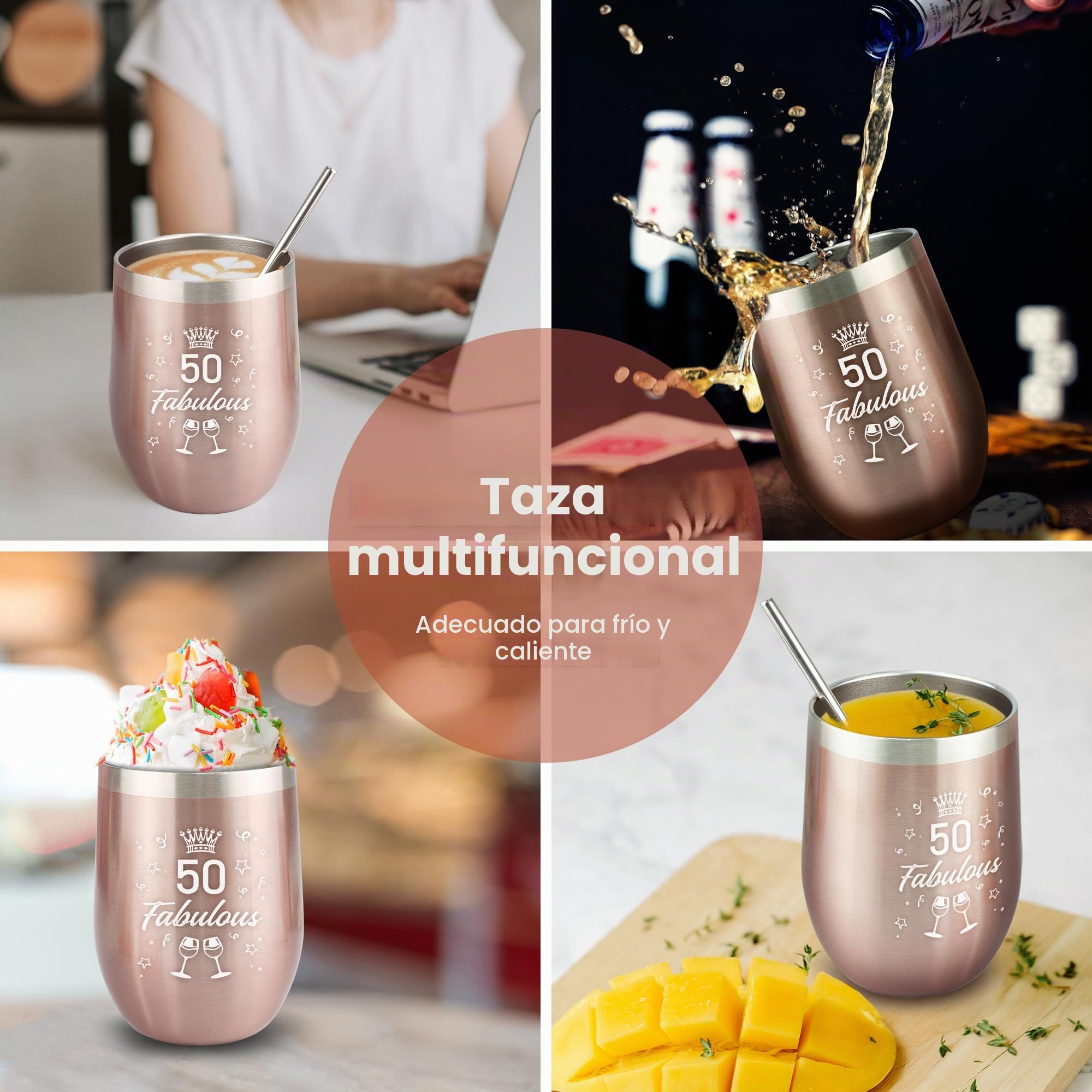 Epessa Regalos para mujeres de cumpleaños número 50, cestas personalizadas para amigas, madre y hermana