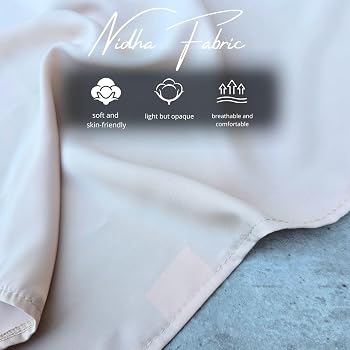 Hijab Cache Visage Niqab Bandana Islamique Femme - Foulard Musulman 70x69cm Style Moyen-Orient