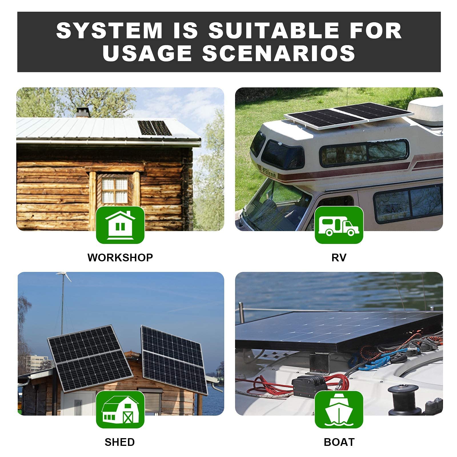 Buy ECOWORTHY 200 Watt 12 Volt Complete Solar Panel Starter Kit for RV