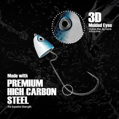 Miniatura 3 de Reaction Tackle Cabezales de cebos de tungstenocolumpios