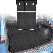 Cargo Liners Backrest Mat for VW Volkswagen Tiguan Accessories 2025 2026 with Hook&Loop Rear Trunk Mat Rear Seat Back Cover Protector All Weather Anti-Slip Split Dog Liner 3 PCS