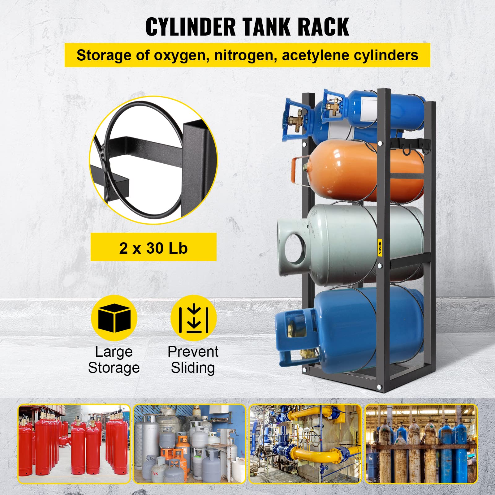 Snapklik.com : BestEquip Refrigerant Tank Rack