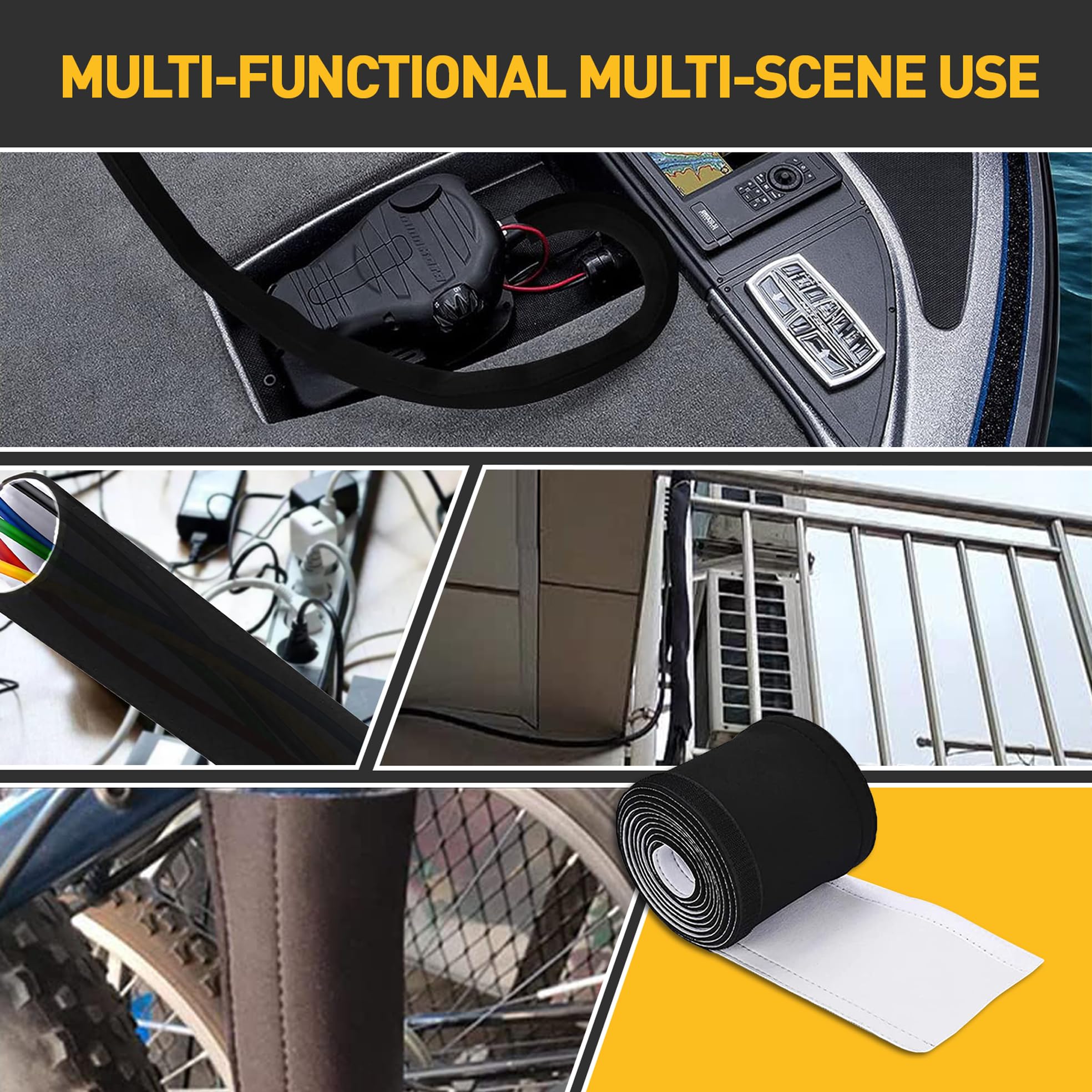 Trolling Otor Cable Organizer Sleeve, 48"/120c Outboard Otor Cable