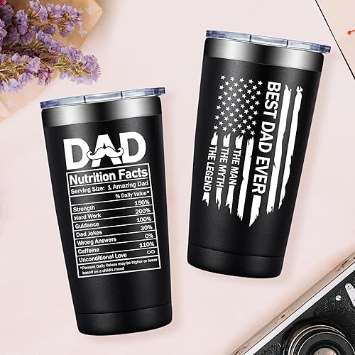 Miniatura 6 de Grifarny Regalos para papá Regalo de Navidad para papás de parte de hija, hijo Regalos del día del padre para papás Vaso de 20 onzas