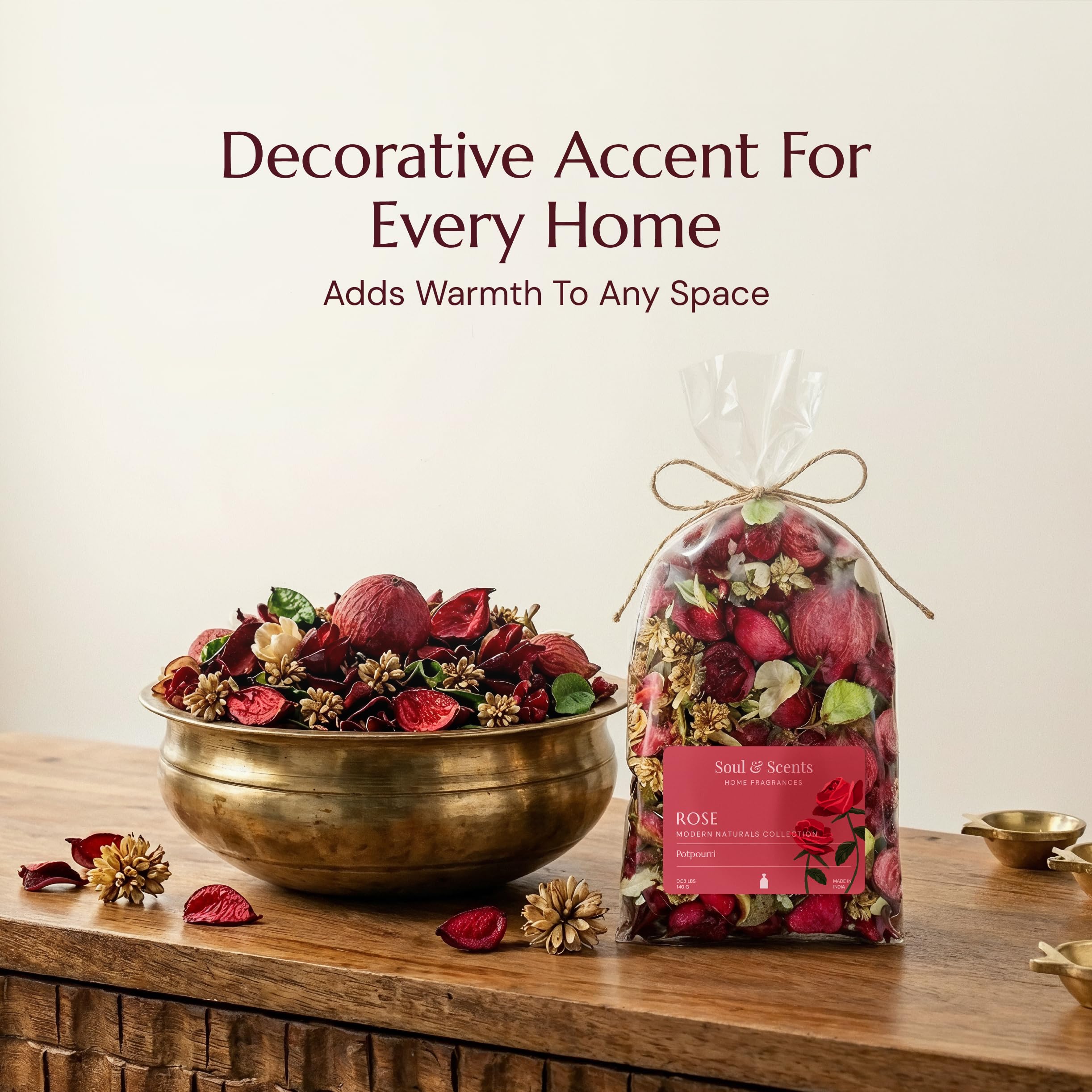 Soul & Scents Rose Potpourri - Natural Fragrance -3
