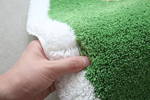 Miniatura 2 de Alfombra de baño con cara divertida de animales lindos para niños, antideslizante, absorbente, lavable, peluda, decoración de dormitorio de niños,