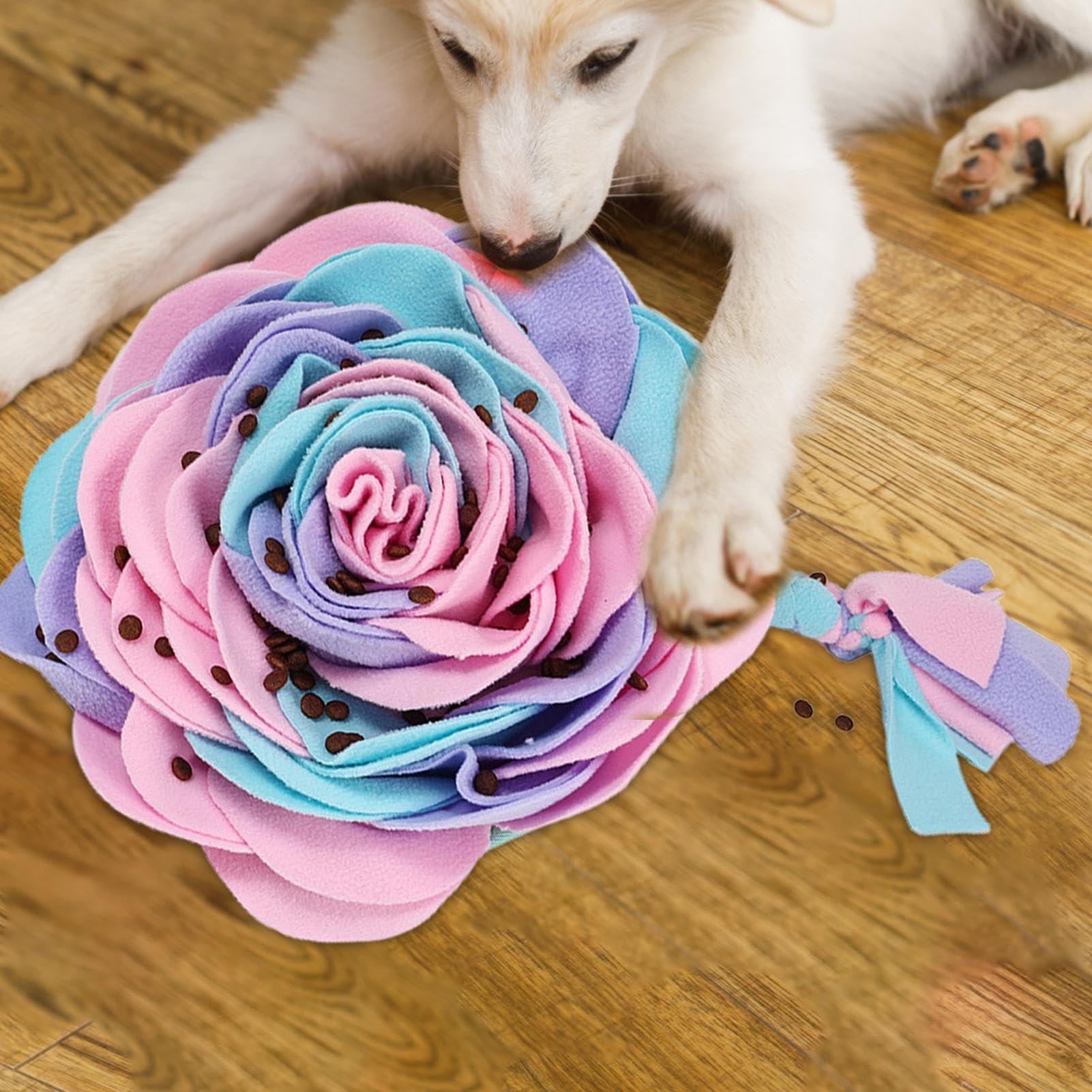 Weihnachtsbaum Schnüffelmatte Für Hunde – Interaktives Spielzeug Mit Leckerli-Verstecken In Rosa & Grün