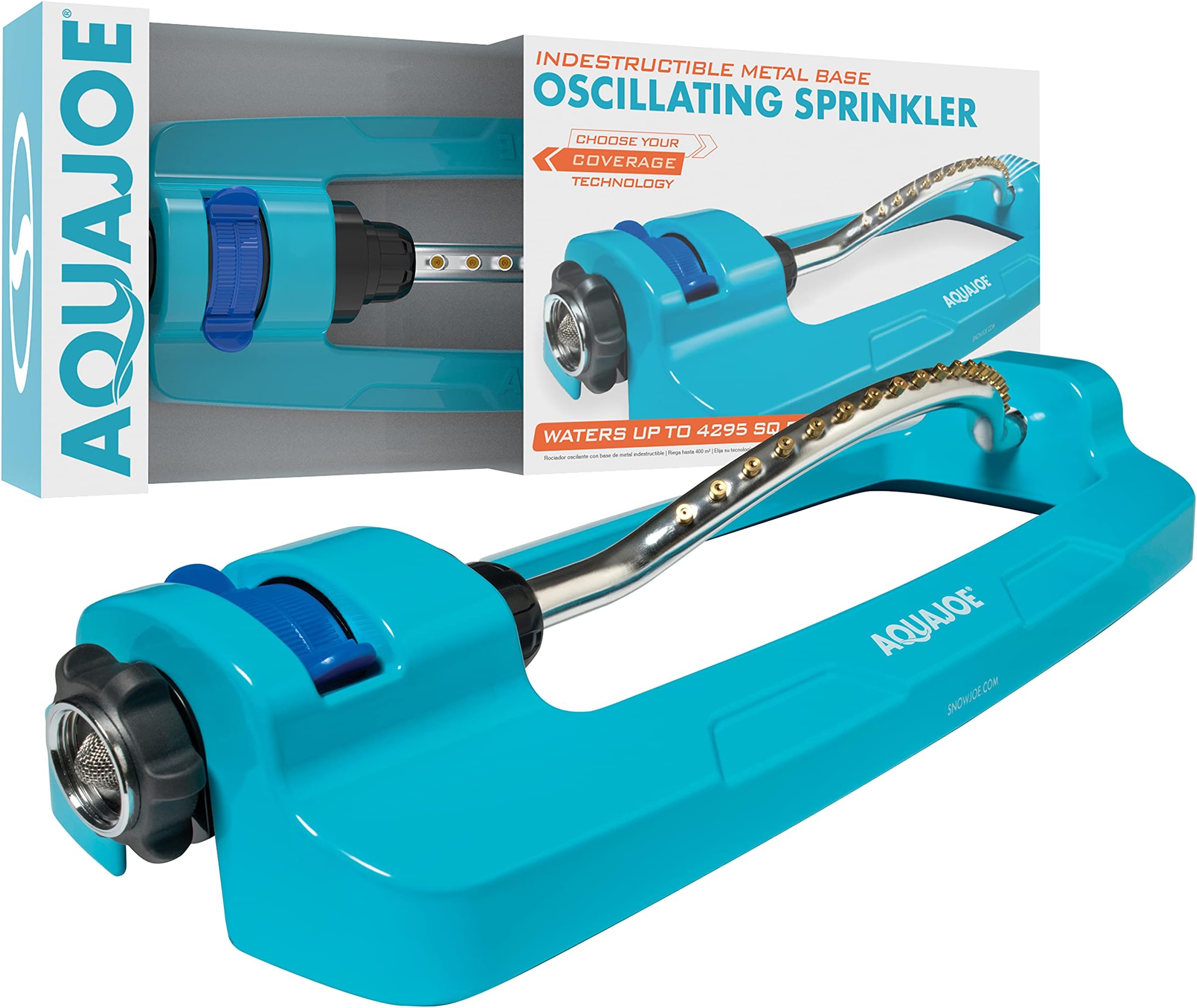 Melnor 65115-AMZ MiniMax Turbo – Aspersor oscilante en trípode con