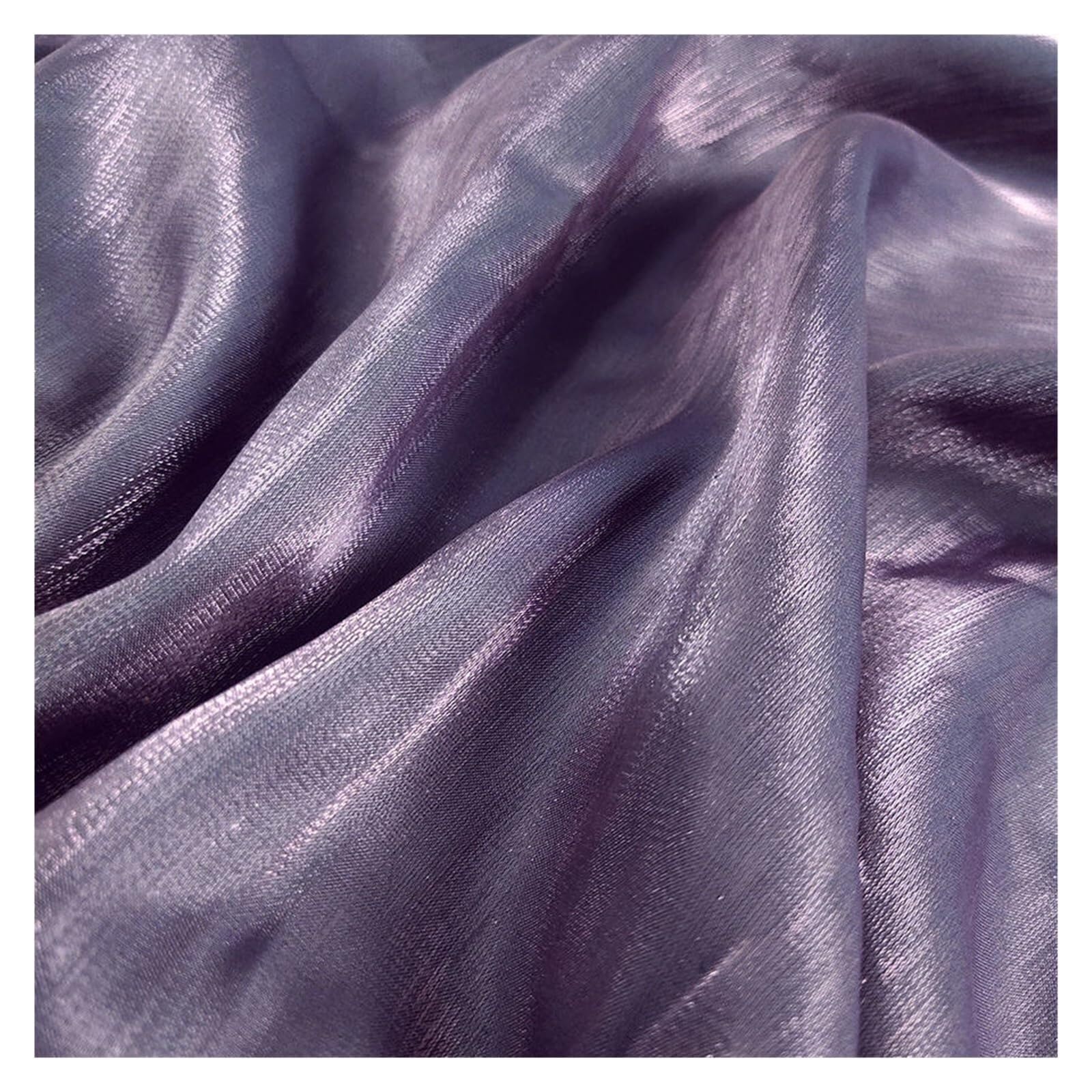 Silk Fabric Glazed Silk Satin Gradient Fabric Hanfu Dress Wedding Shiny Baby Clothes DIY Sewing Cloth 50 * 150cm(17)