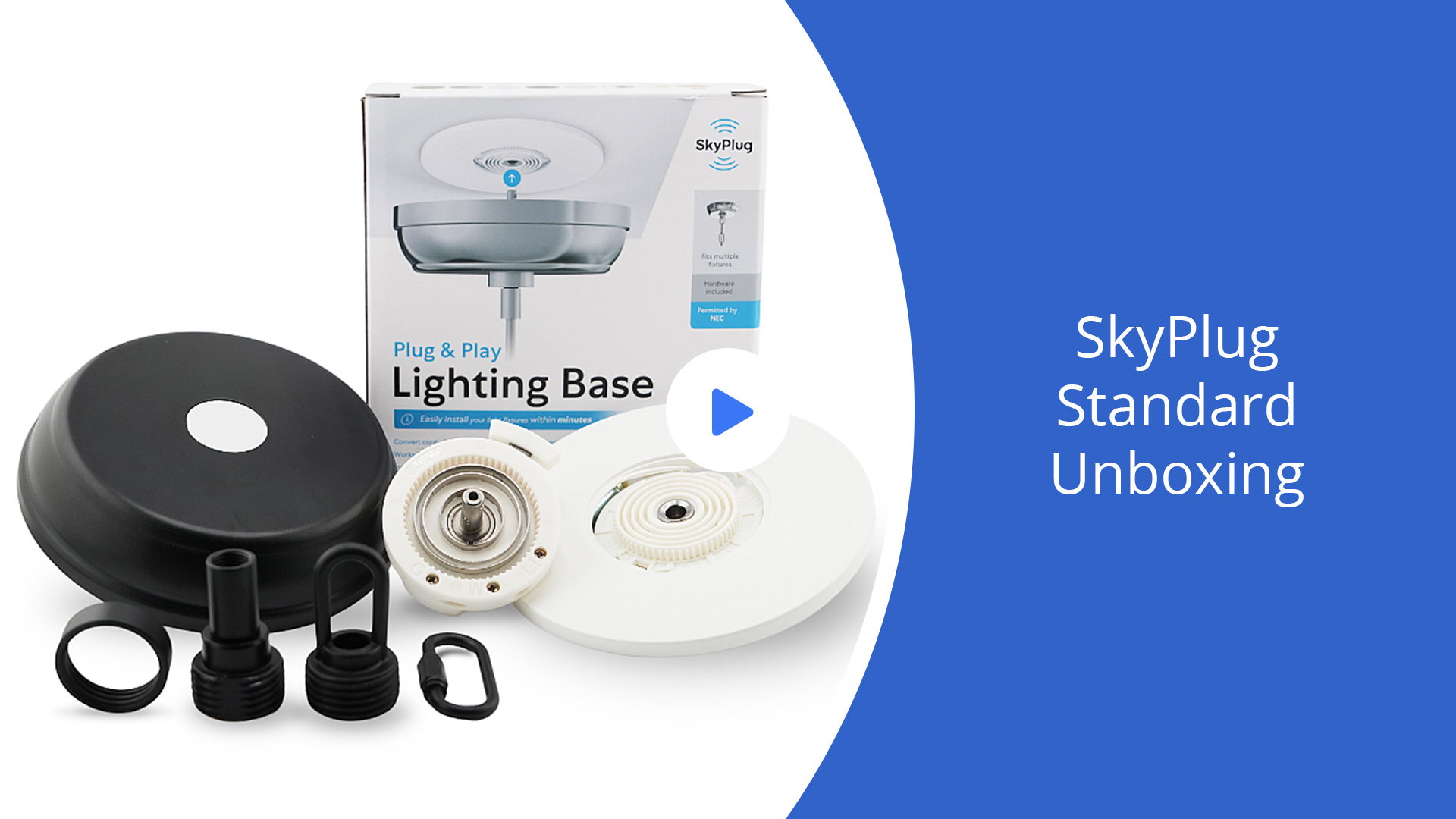 SkyPlug Standard Plug & Play Lighting Base - Capella-Bronze Finish