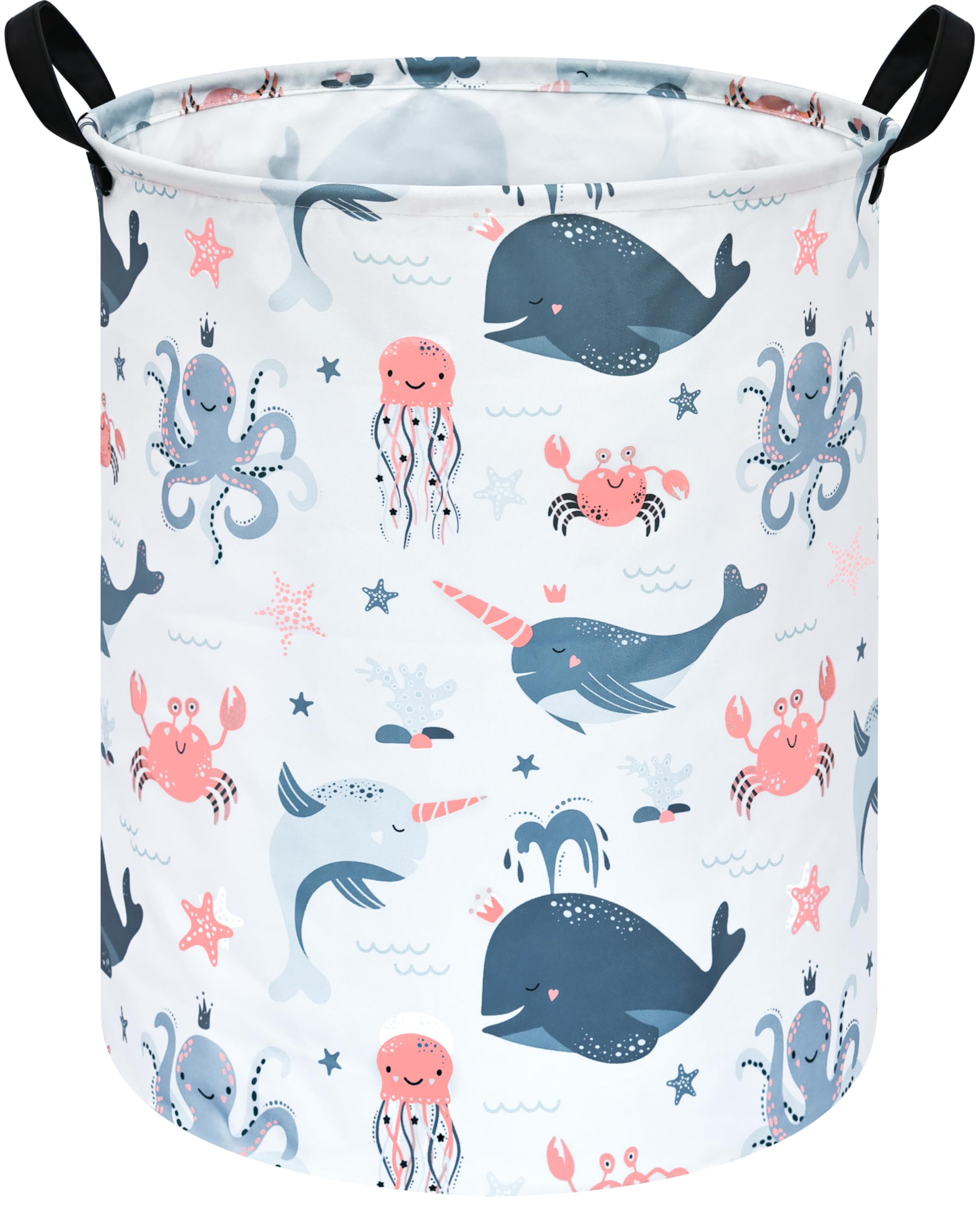 MAIZMZ Kids Hamper Laundry Basket Storage Bins Clothes Organizer Gift Baskets Toy Box Large Canvas Collapsible Chest for Home/Dorm/Kitchen/Pet/Office/Closet/Shelf/Room Decor โ image 1