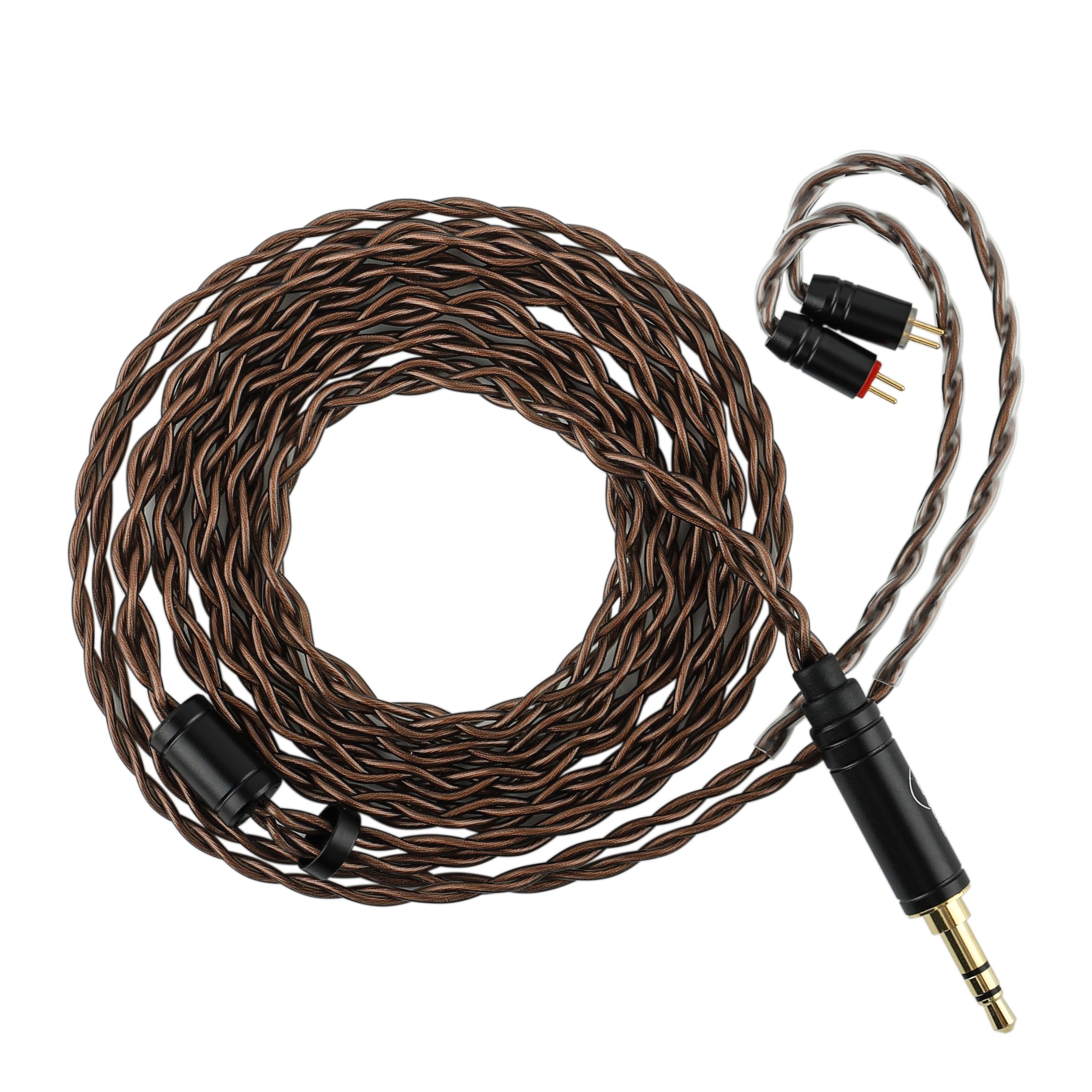 Linsoul ZiiGaat Z-01 Kabel IEM, 4-żyłowy przewód z miedzi monokrystalicznej z wtyczką 3,5 mm, odłączane złącze 2-pinowe 0,78 mm do przewodowych słuchawek HiFi Zero:2, EW300, Cadenza, Kefine, WanerSG