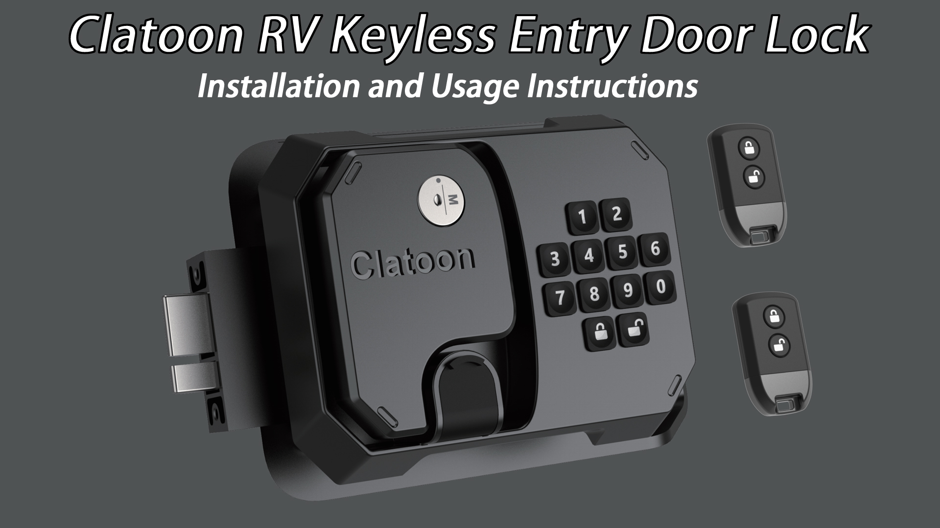 Amazon.com: Clatoon RV Keyless Entry Door Lock Replacement with