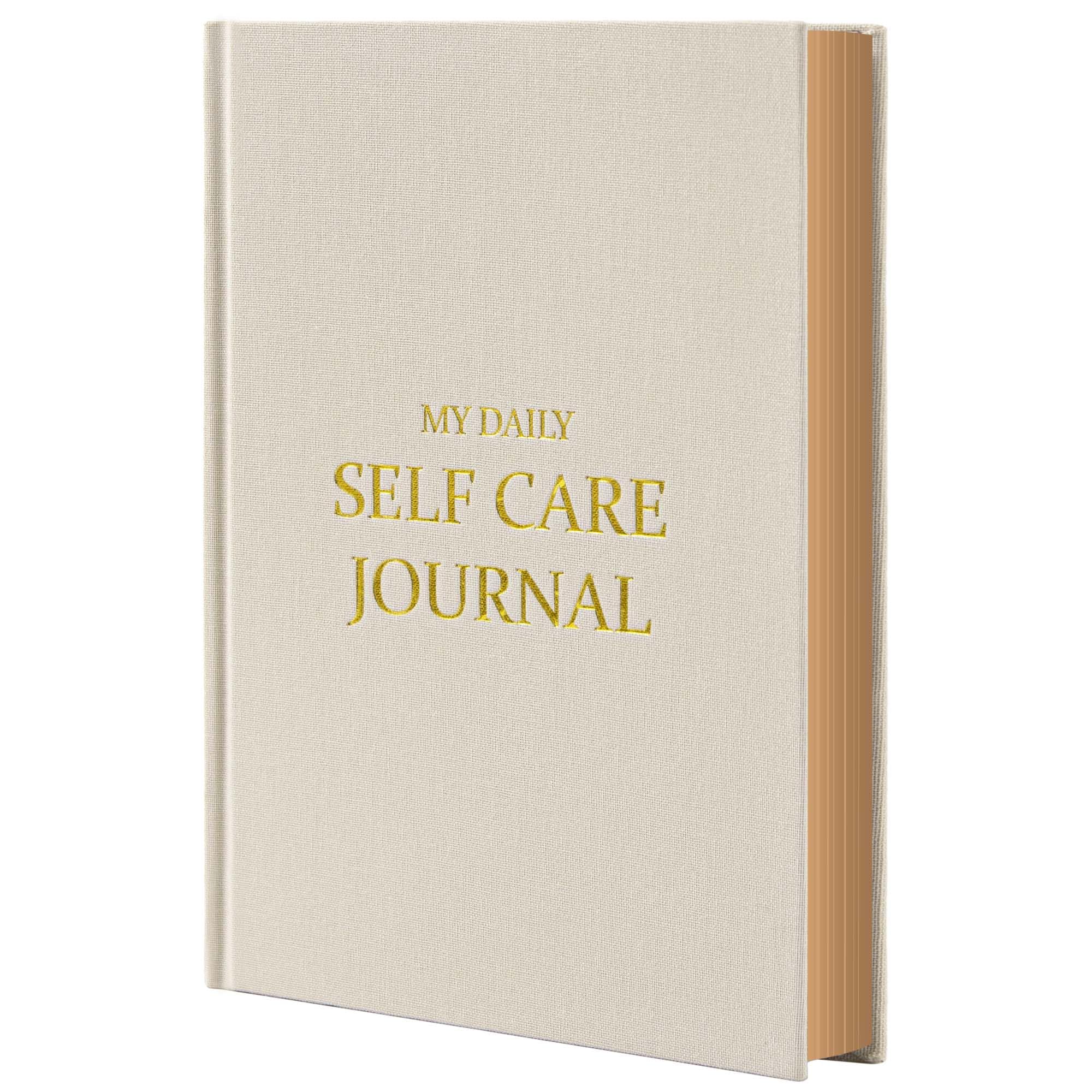 Self-Care Journal Book, Gratitude Journal, Happiness A5 Notebook Fabric Book Planner, A Daily Diary for Women with Guided Self Reflection Prompts